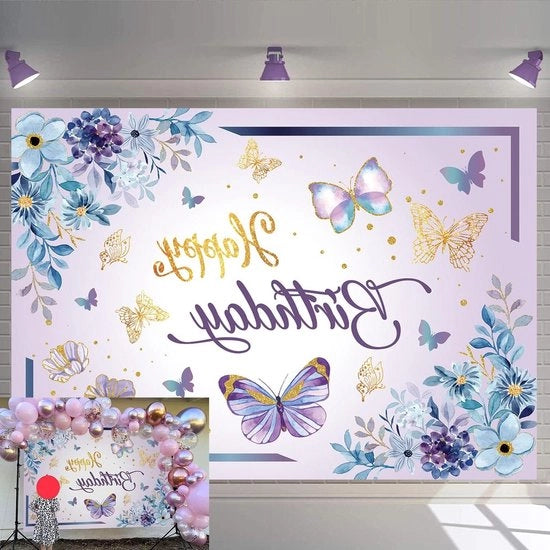 Decorazione per Festa - Fotografia - Decorazione per Festa - Stampa di Alta Risoluzione - 2,4 x 1,8 m - Viola
