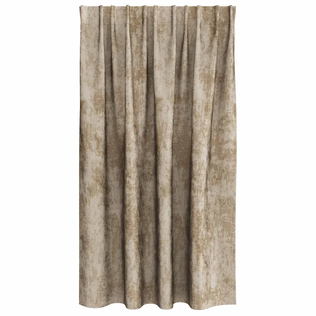 Tende in Velluto con tende 2 pcs Champagne 140 x 140 cm Velluto 4107708