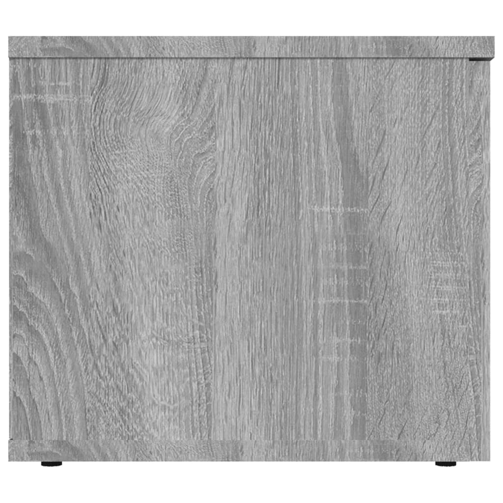 Mobile TV multimediale mensola TV credenza TV sala da pranzo soggiorno camera da letto Sonoma 80 x 34 x 30 cm legno ingegnerizzato grigio 02_0028454