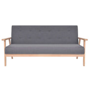 Divano | Divano da soggiorno | Sofa a 3 Posti in Tessuto Grigio Scuro
