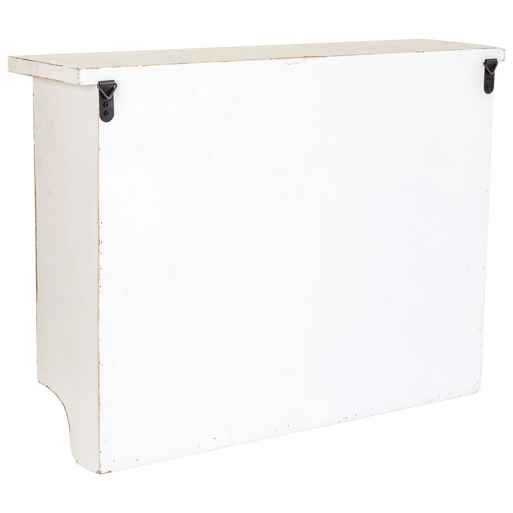 Scaffale in legno beige 69x18x50,5h cm