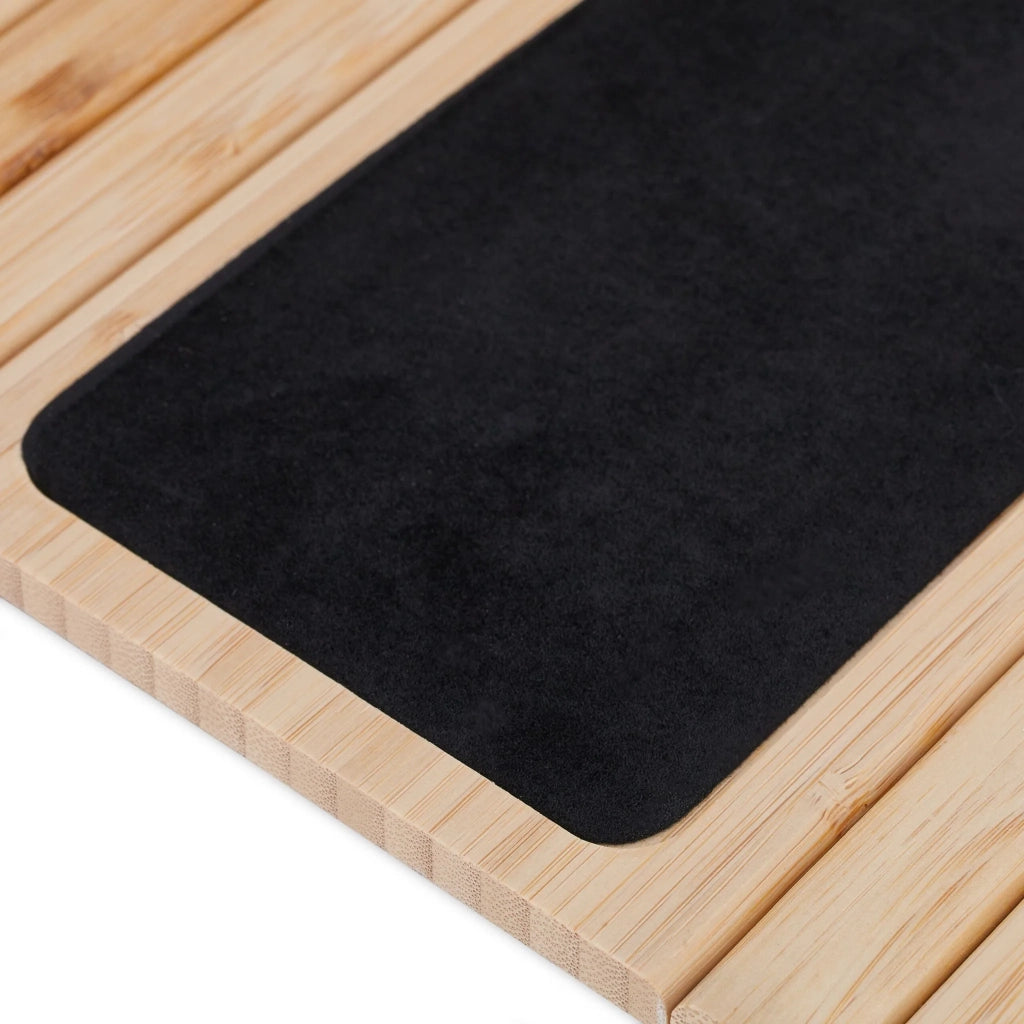 Pratico supporto per divano in bambù per bevande e snack 40 x 25 x 5 cm in bambù naturale 13_0014418