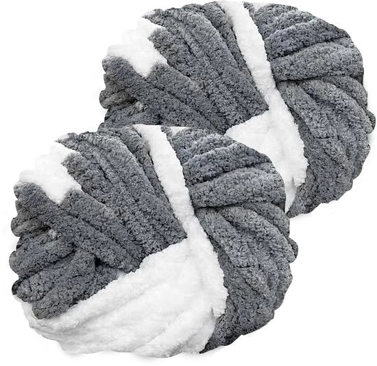 Wol a 2 pezzi da 500 g - Lana a maglia - Per tessere cuscini/lenzuola/sciarpe - Letti per animali - Densità grossa - Filati per tessere