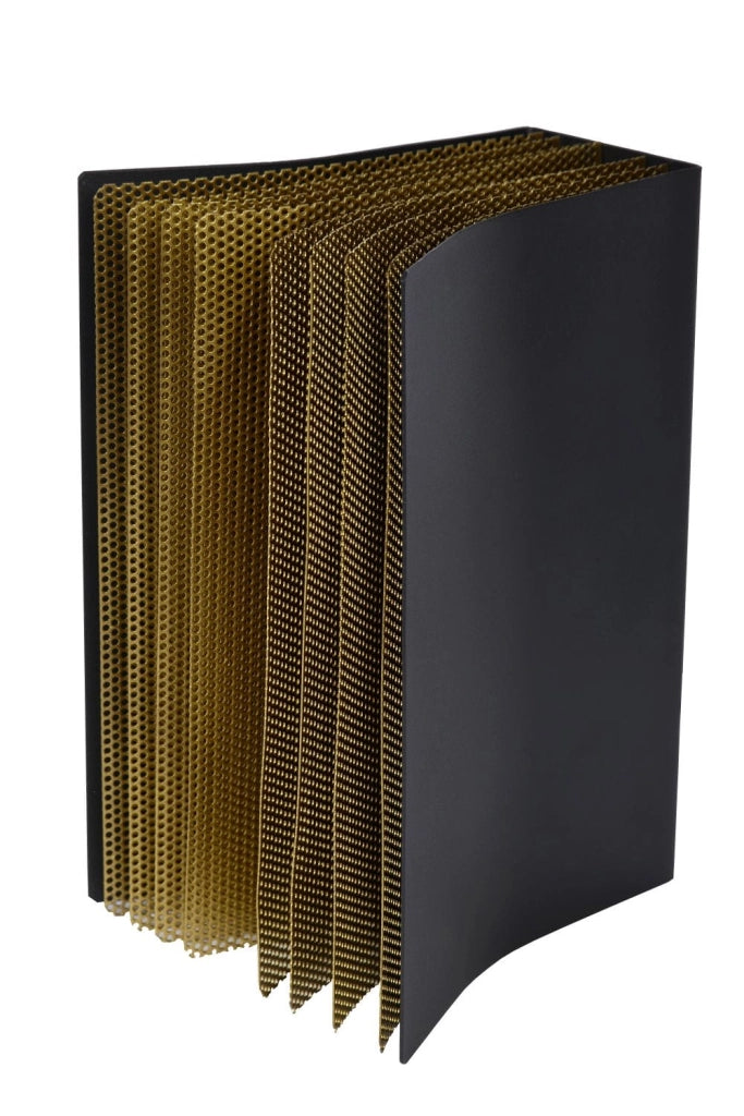 Lampada da tavolo Lucide Livret nera metallo E14 40W
