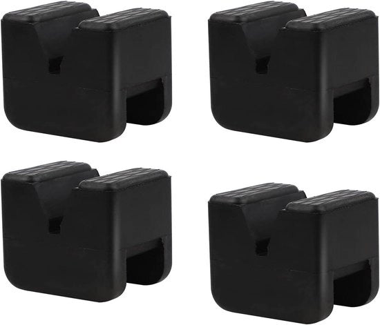 Pads in gomma per jack - 4 pezzi 60 x 50 x 44 mm - per jack da banco - gomma universale per protezione del tuo auto e SUV