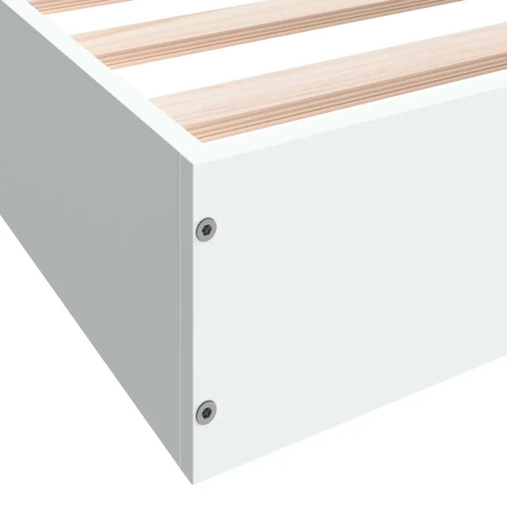 Giroletto senza Materasso Bianco 160x200cm in Legno Multistrato 842007