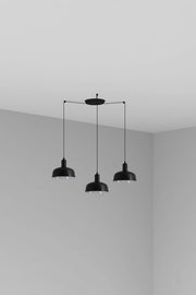 TATAWIN S metallo 3L Lampada a sospensione nera