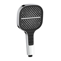 Doccino cromo e nero con pulsanti integrati 3 getti - serie Mercurio