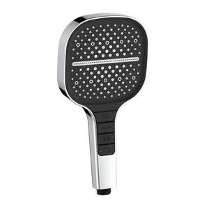 Doccino cromo e nero con pulsanti integrati 3 getti - serie Mercurio