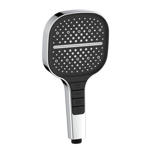 Doccino cromo e nero con pulsanti integrati 3 getti - serie Mercurio