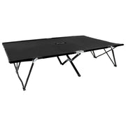 Letto da campeggio doppio pieghevole da esterno 2 posti in acciaio nero 02_0012791