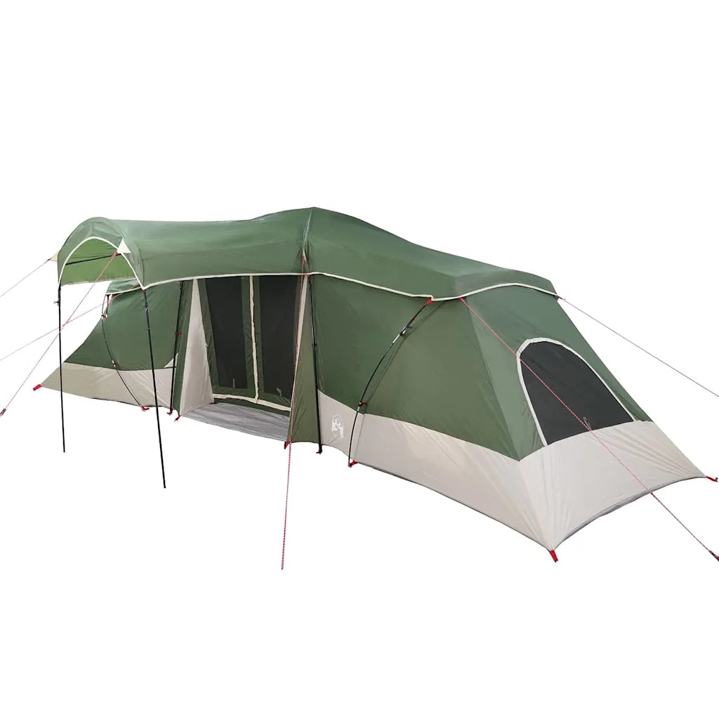 Tenda Familiare con tetto Verde e Grigio 721 x 335 x 212 cm 4100670