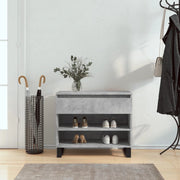 Scarpiera Grigio Cemento 70x36x60 cm in Legno Multistratocod mxl 78909