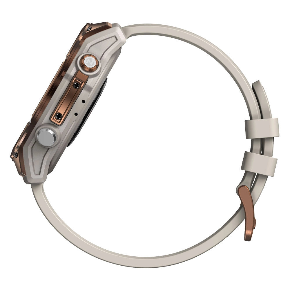 Smartwatch Orologio Intelligente con GPS; chiamate Bluetooth; schermo AMOLED da 1;43"; torcia; impermeabile 5 ATM - Bronze