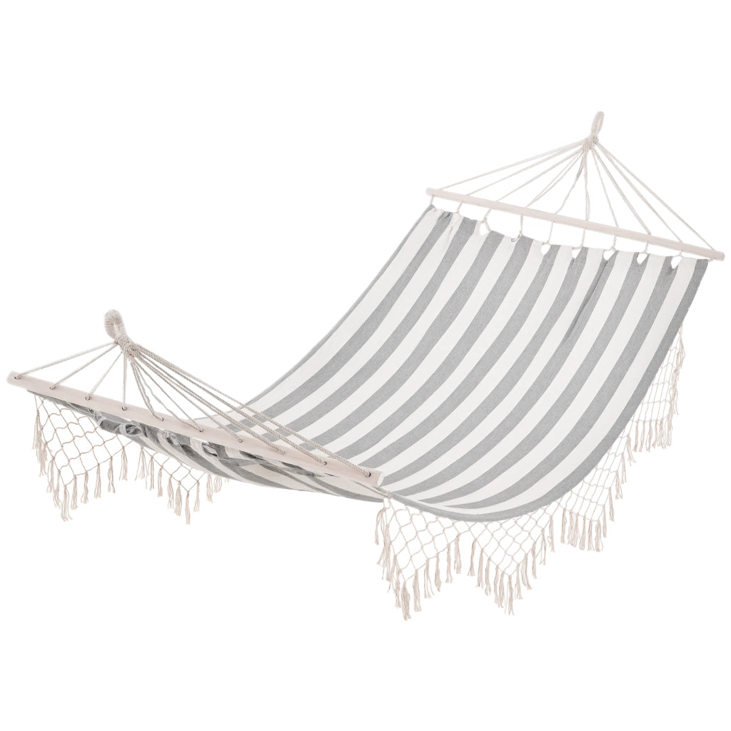 Amaca da viaggio portatile ¨C zephmum ¨C grigio chiaro cotone poliestere 200x100 cm