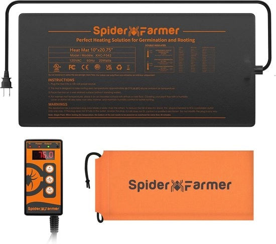 Mat di Riscaldamento per Semi 10" x 20.75" - Mat di Calore Digitale per Giardinaggio Interno e Sementi