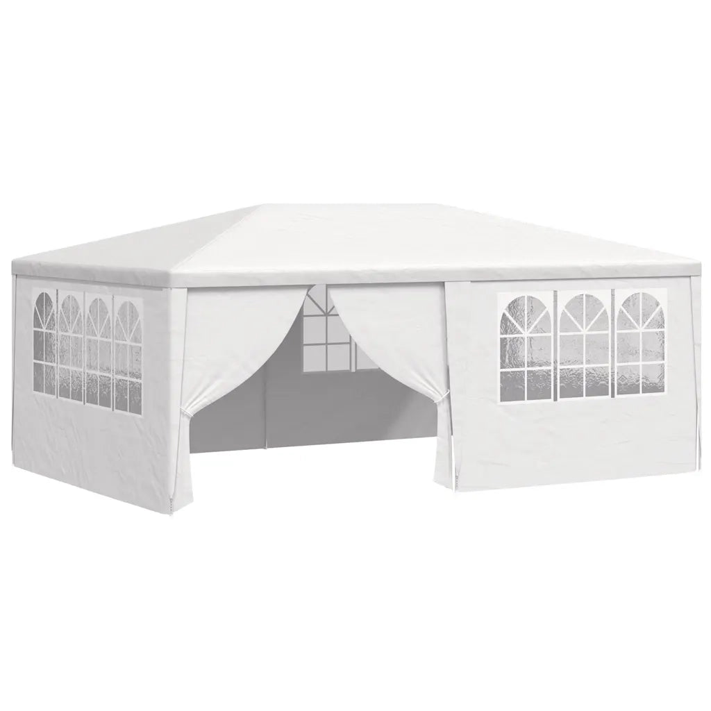Gazebo Professionale con Pareti 4x6 m Bianco 90 g/mÂ²