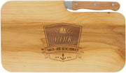 Tavolo da Bar con Laser e Gravatura "Mast- und Schotbruch" & Misura | 26 x 15 cm | Tavolo da Colazione, Tavolo da Taglio, Tavolo da Bar | Regalo per Marinai come Regalo per il Giorno del Padre