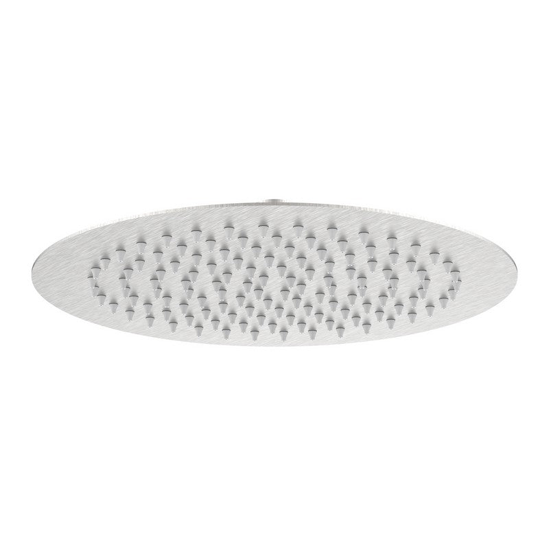 Soffione tondo diametro 25 cm acciaio spazzolato - serie Giove