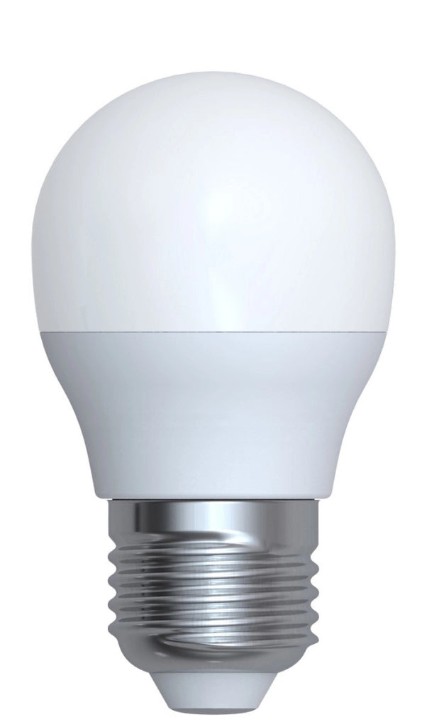 Lampadina LED sferica E27 5W 400lm luce calda Trio