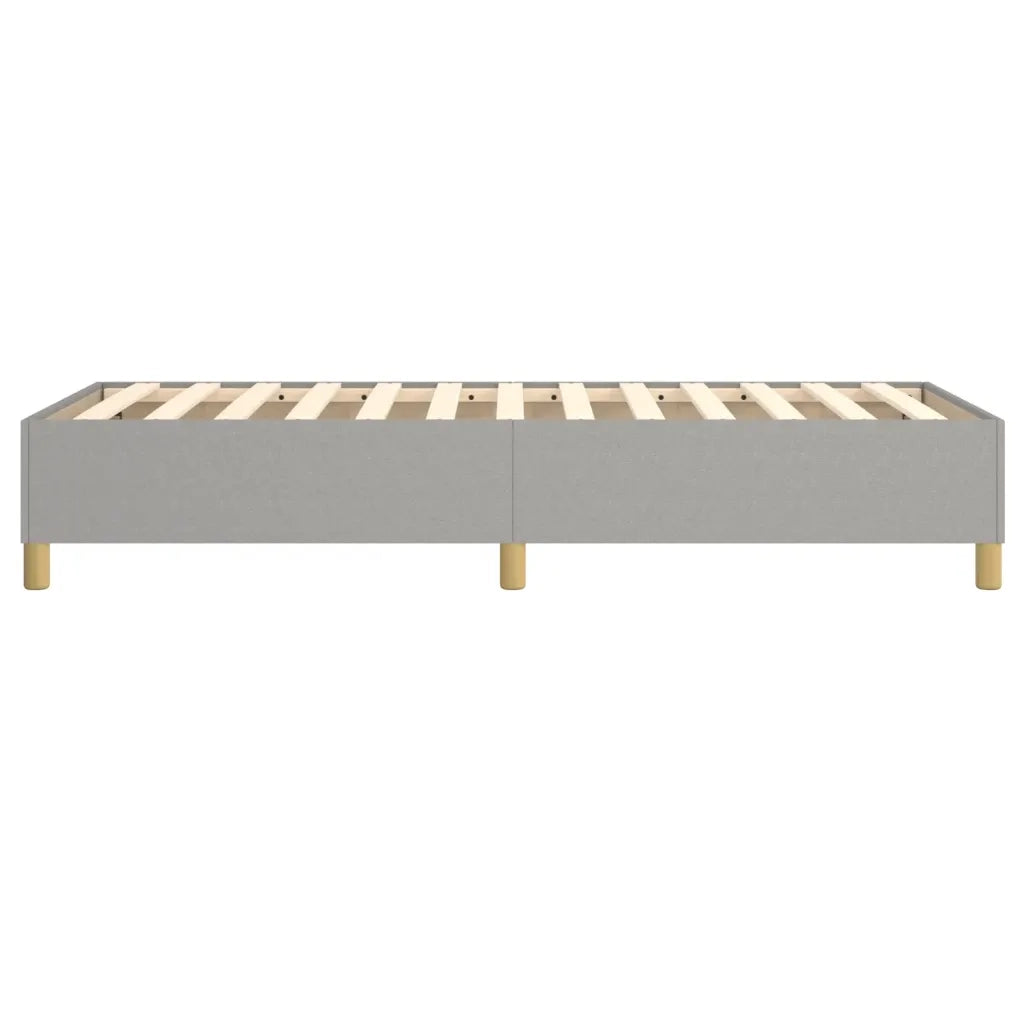Struttura Letto a Rete a Molle Grigio Chiaro 90x190 cm Tessuto 3120921
