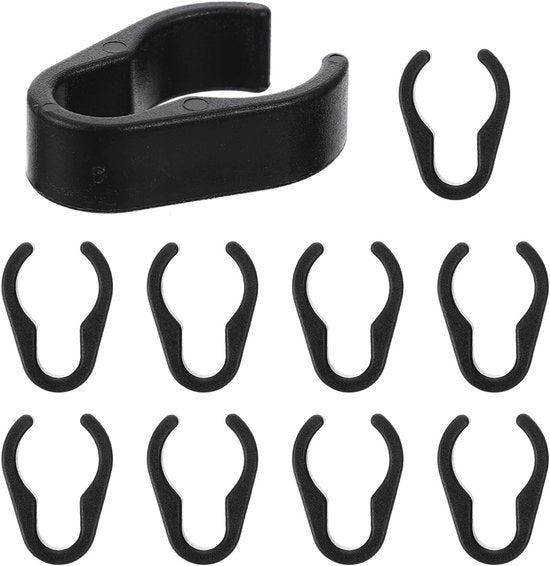 Kit di supporti per cavi microfono 10 pezzi - Supporto rigido/flessibile per cavi - Compatibilità con standard microfono - Design semplice - Protezione contro vibrazioni - Clip per cavi