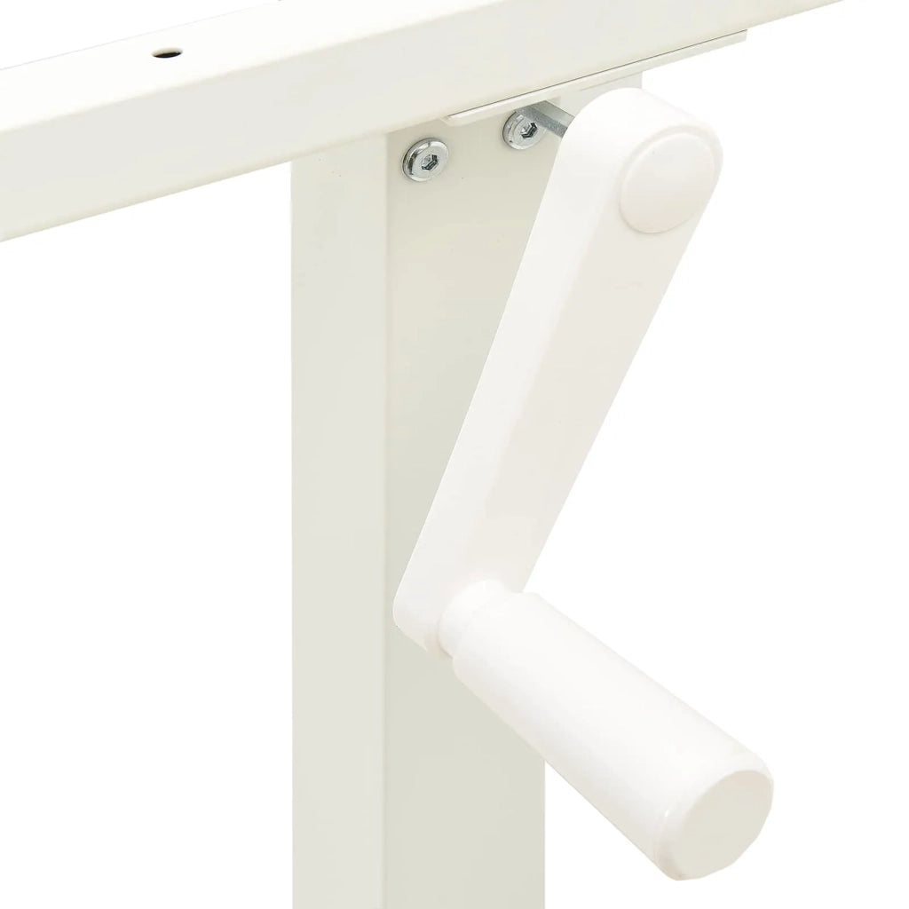 Scrivania con archiviazione Bianco e Naturale 120 x 60 cm 3426545
