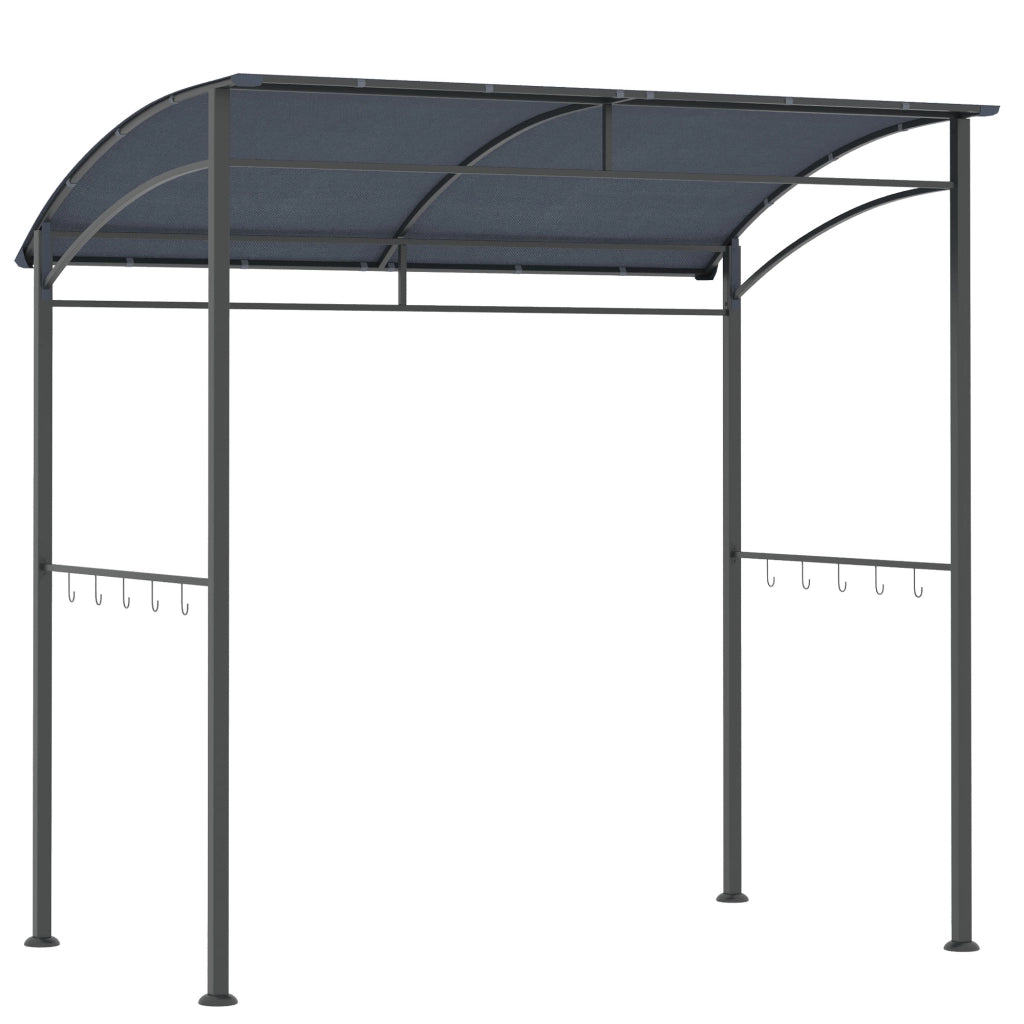 Pergola da Giardino con Griglia ¨C Zephmum ¨C Grigio 215x150x174/220 cm
