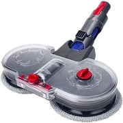 Mop elettrico con serbatoio acqua per aspirapolvere manuale, pezzi di ricambio e accessori.