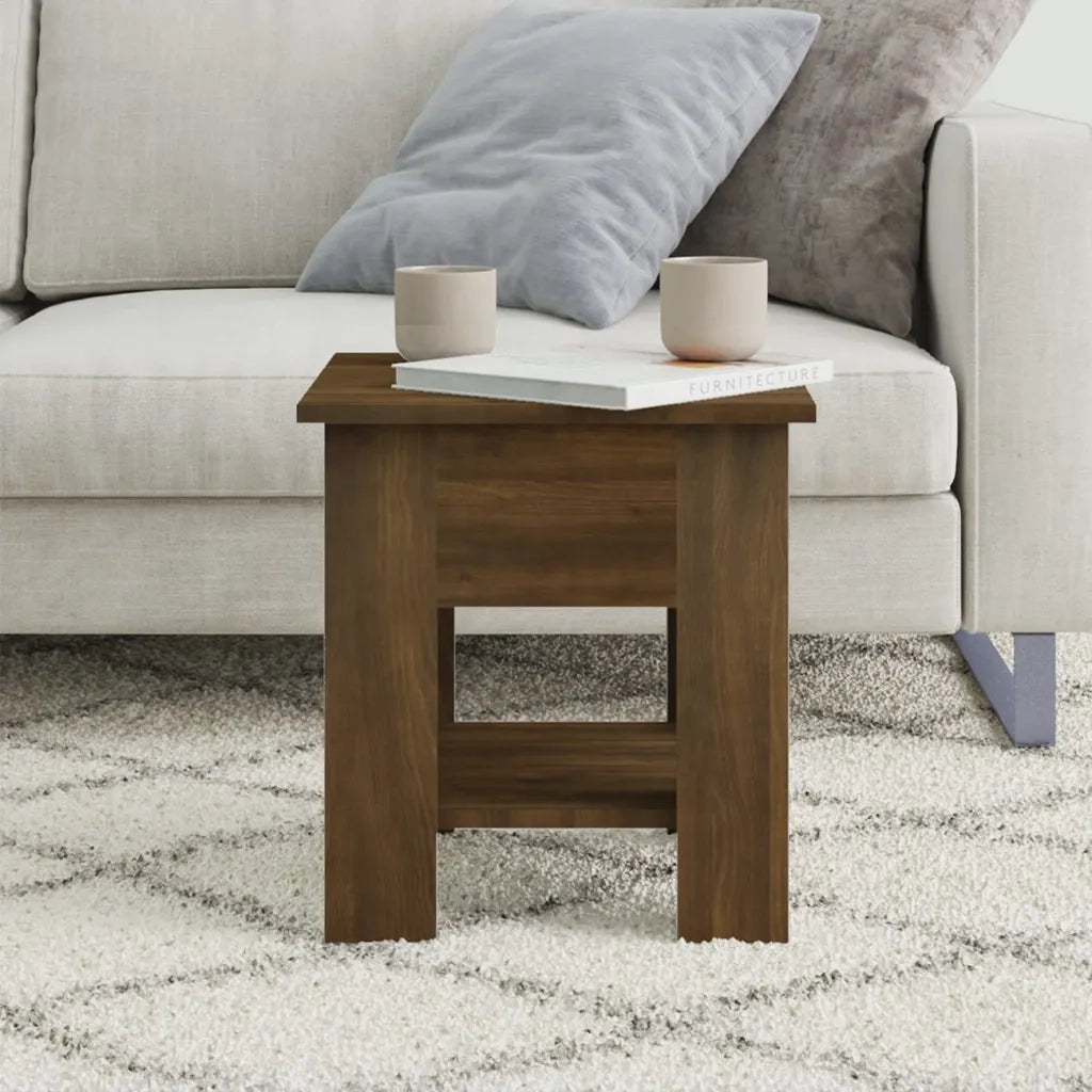 Tavolino da salotto | Tavolino da caff¨¨ | Tavolino da Soggiorno Marrone Rovere 40x40x42cm Legno Multistrato