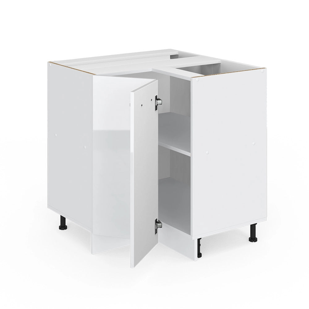 Armadio universale ad angolo R-Line Bianco lucido 75.6 cm con anta, con piano di lavoro Vicco