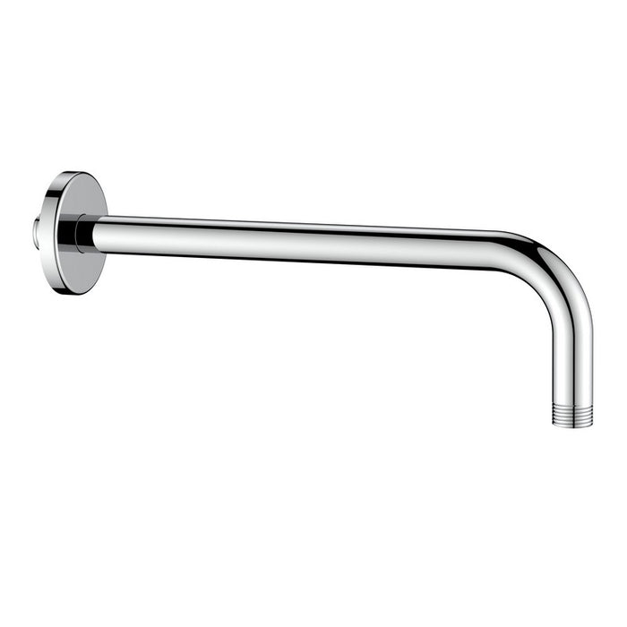 Braccio doccia tondo 30 cm cromato con attacco universale