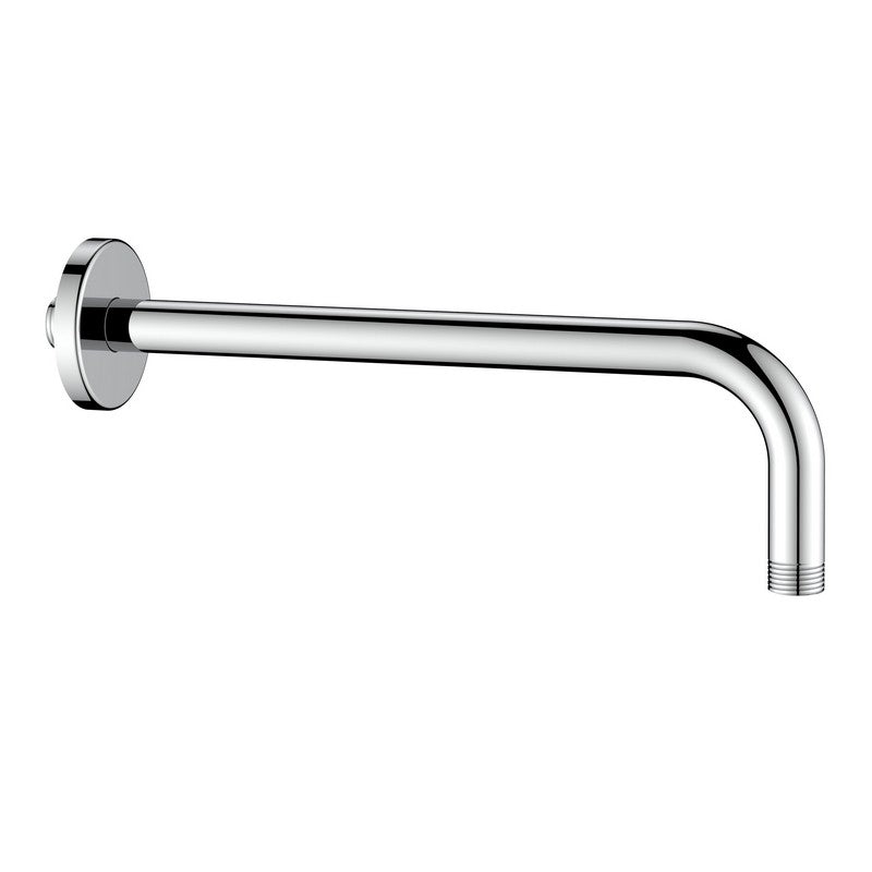 Braccio doccia tondo 30 cm cromato con attacco universale