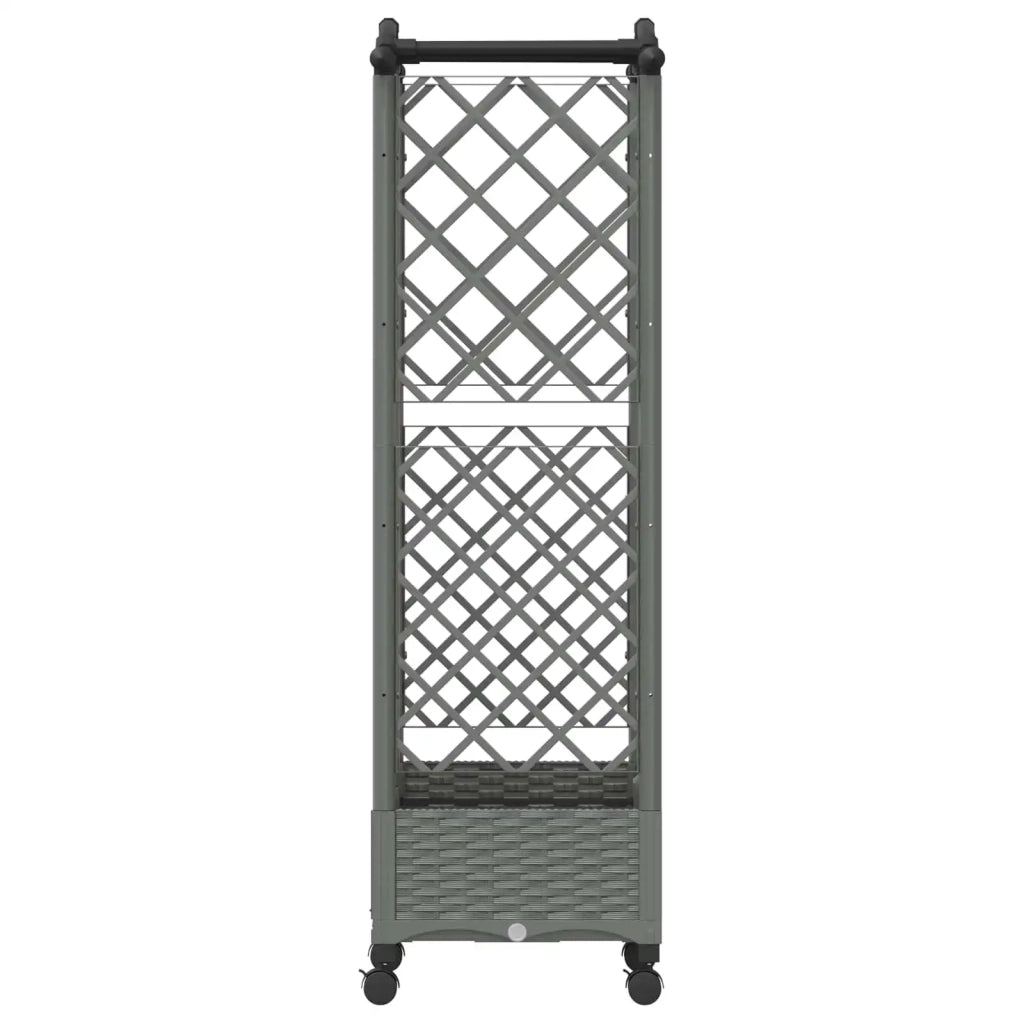 Letto Rialzato con Griglia e Tetto Grigio Chiaro PP 3423020