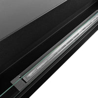 Camino a Bioetanolo da Parete 120x15x41 cm Siena 120 Nero