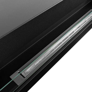 Camino a Bioetanolo da Parete 120x15x41 cm Siena 120 Nero