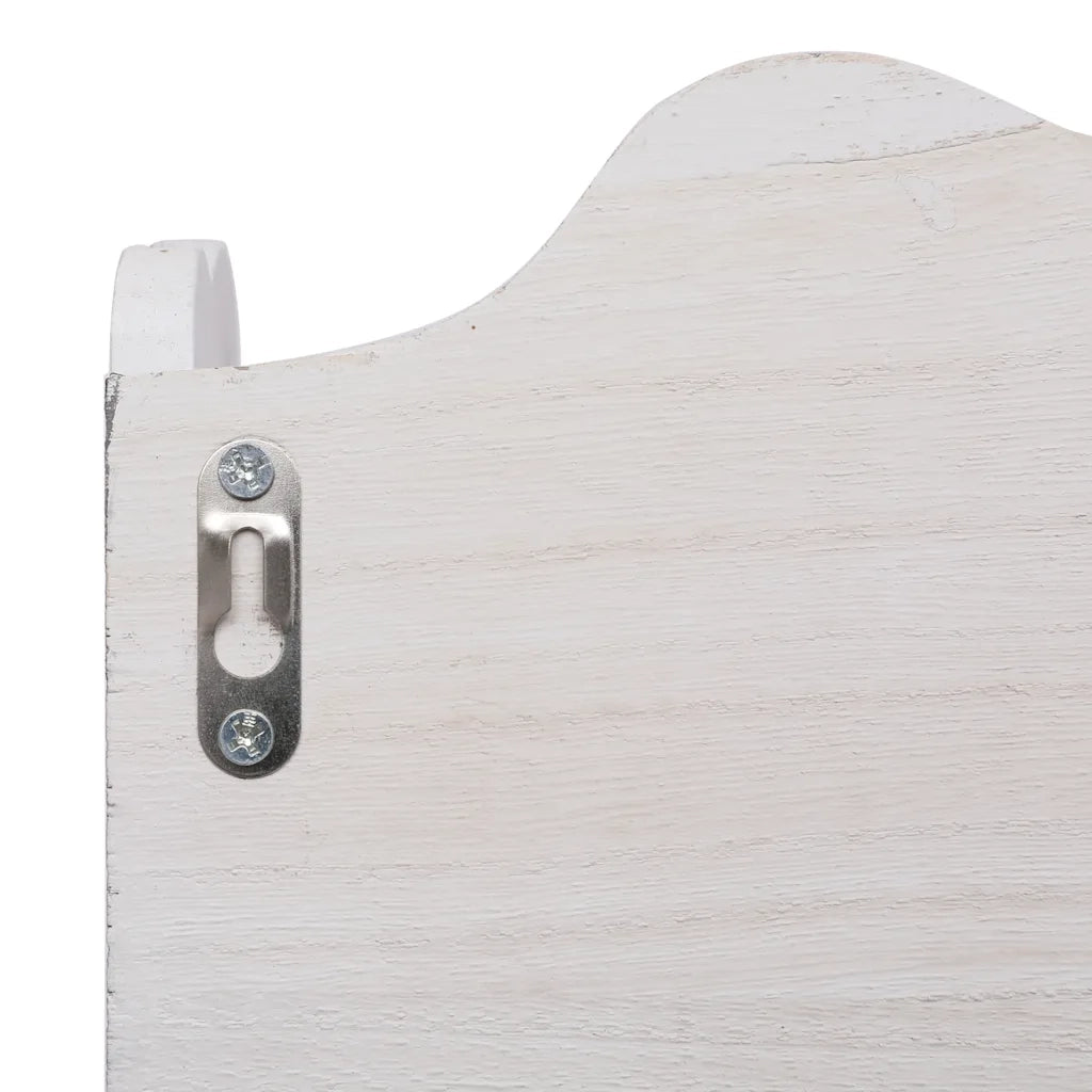 Appendiabiti a Muro Bianco 50x10x30 cm in Legno CFW1653585