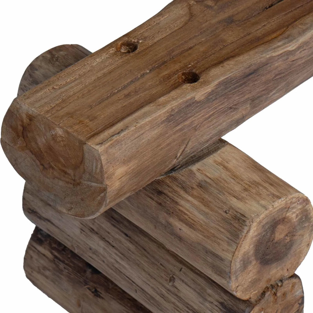 panchina Naturale 110 x 30 x 34 cm Legno di teak solido 42012361