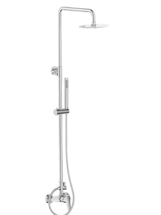 Colonna doccia completa di miscelatore pronta per l'installazione