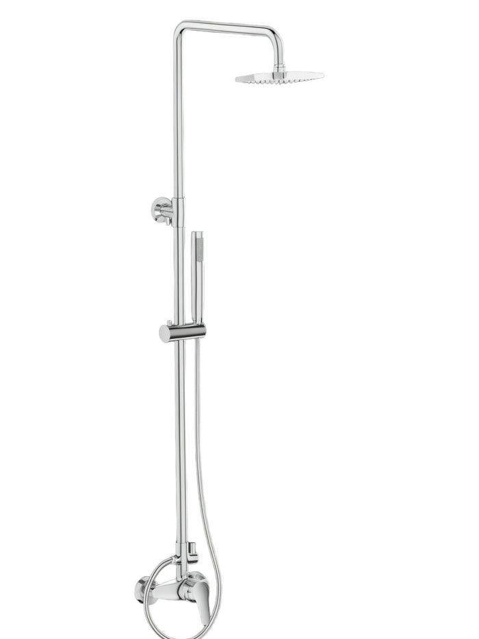 Colonna doccia completa di miscelatore pronta per l'installazione