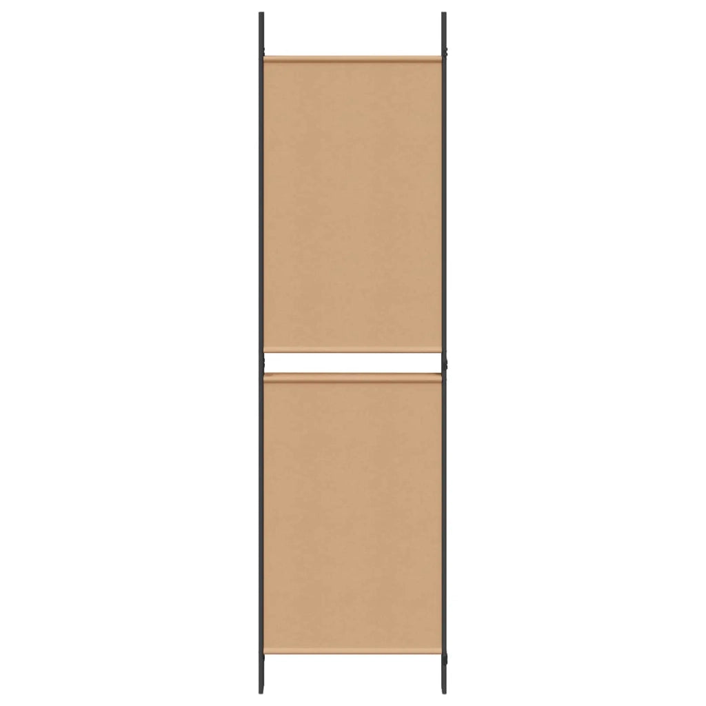 Paravento a 4 pannelli Beige 200 x 180 cm Tessuto