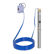 Pompa sommergibile per pozzi - 3800 L/h - 370 Watt - Acciaio inox 14_0002965