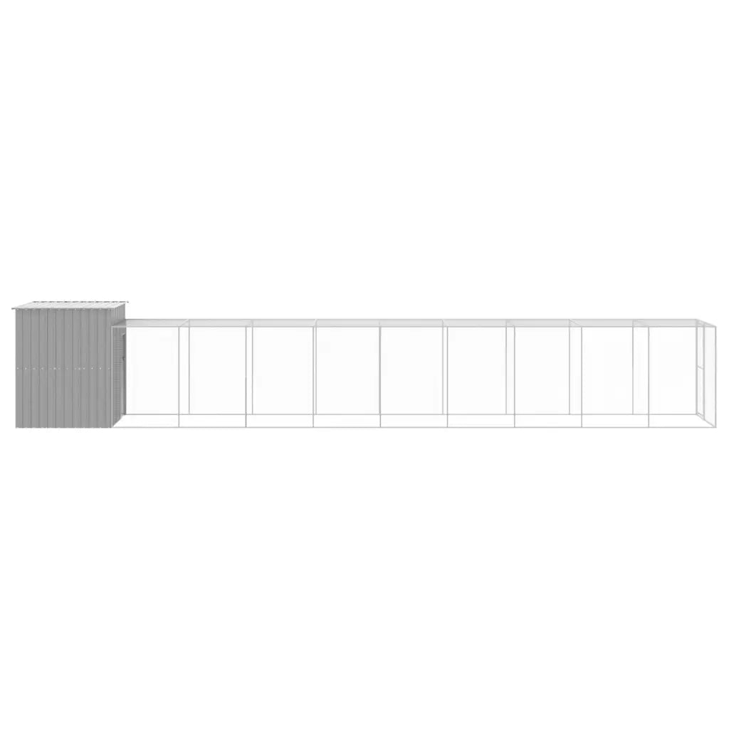 Pollaio Area Corsa Grigio Chiaro 165x1067x181cm Acciaio Zincato