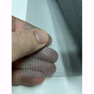 Rete Zanzariera in Fibra di Vetro Grigia Maglia 18X16 Altezza: 80 cm Rotolo: 30 mt