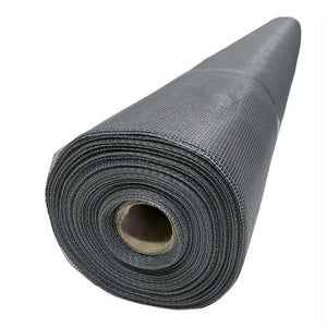 Rete Zanzariera in Fibra di Vetro Grigia Maglia 18X16 Altezza: 120 cm Rotolo: 30 mt