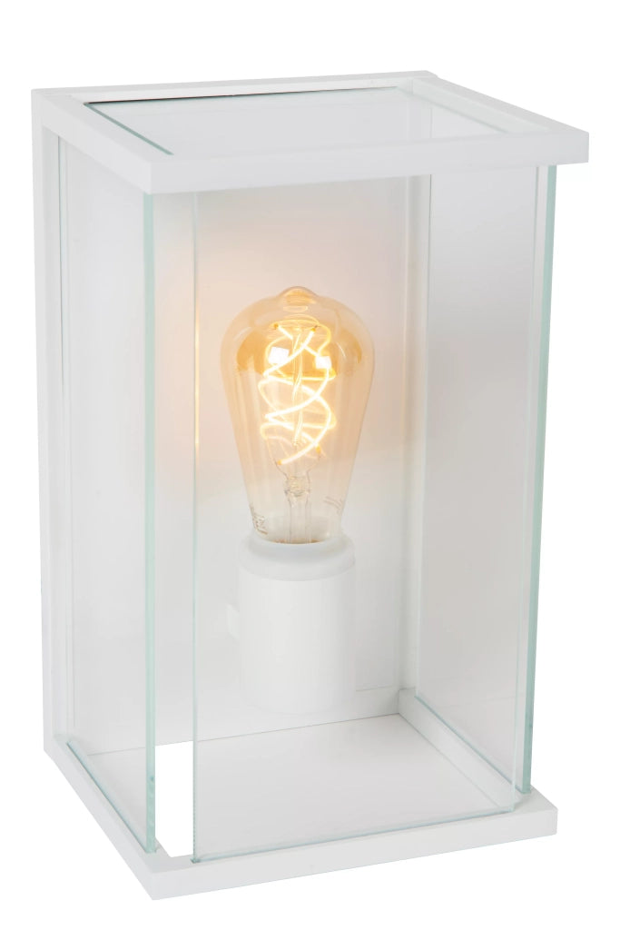 Applique da esterno bianca E27 15W Claire Lucide IP54