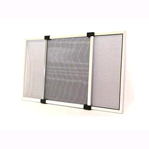 Zanzariera in Fibra a Telaio Estensibile Multidirezionale Bianco 50x70 cm 