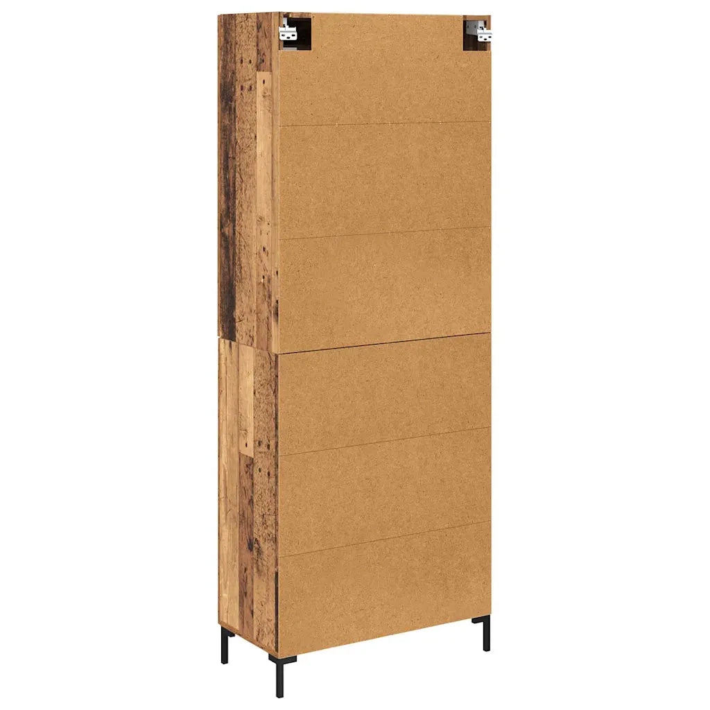 Credenza con cassetto 2 pz | Madia | Buffet da pranzo | Armadio da pranzo Legno vecchio Legno multistrato