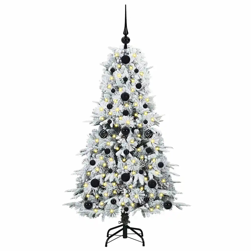 Albero di Natale | Decorazioni natalizie Artificiale con Rami Pieghevoli Bianco 120 cm