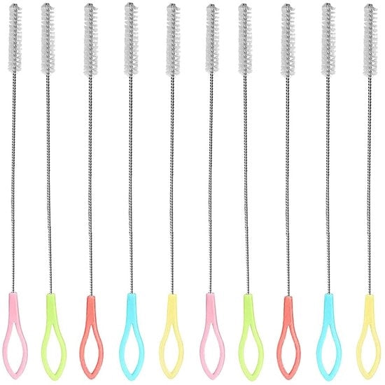 Set di Spazzole in Acciaio Inossidabile - 10 Pezzi - Spazzola per Filtro - Spazzola per Riettes - Pulitore per Riettes - Duraturo - Materiale di Alta Qualità - Spazzola per Pulizia